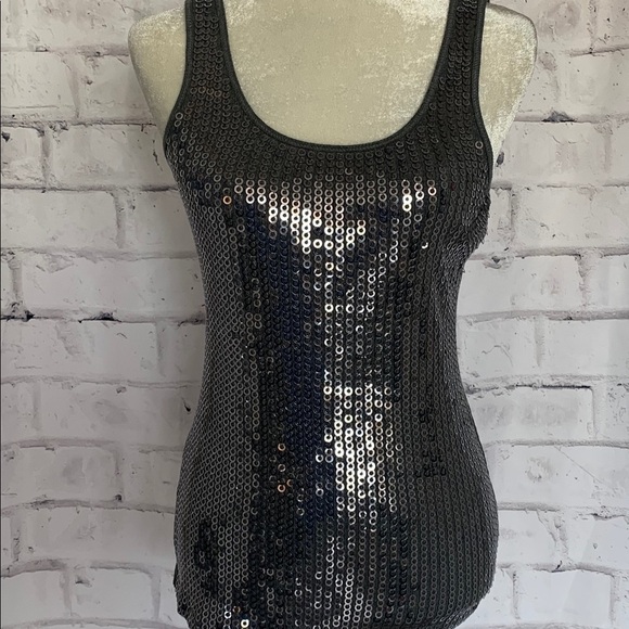5/$35 💥 Express Sexy Basic Sequin Tank - Picture 1 of 6
